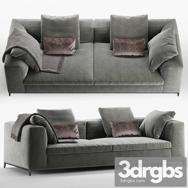 B&b italia michel club sofa 2 3D Model Download B&b italia michel club sofa 2 3D Model Download