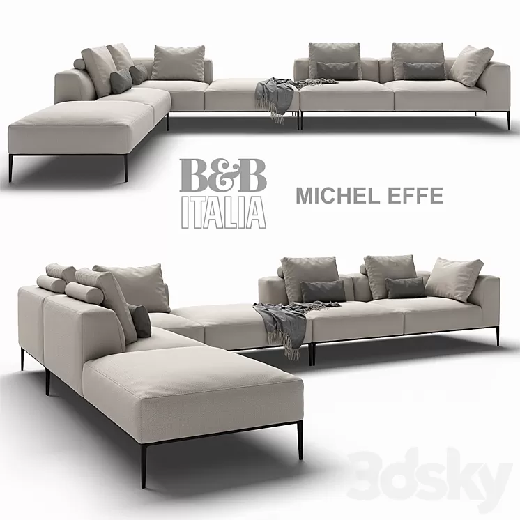 B&B ITALIA MICHEL EFFE 3D Model Free Download