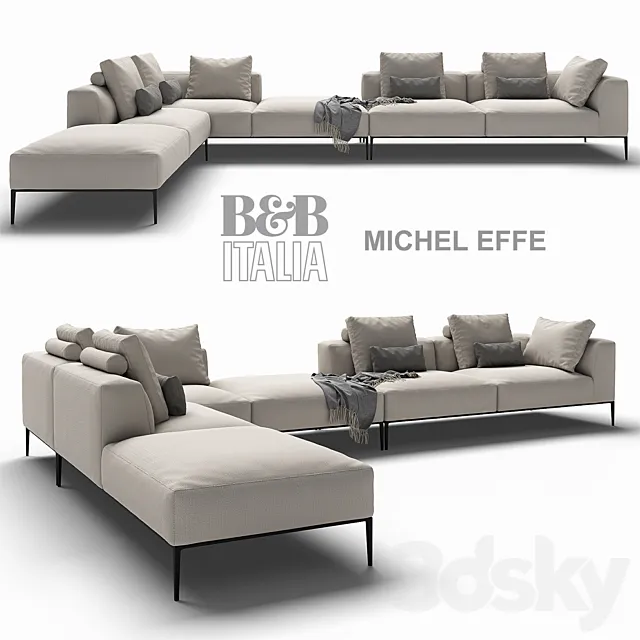 B&B ITALIA MICHEL EFFE 3DModel B&B ITALIA MICHEL EFFE 3DModel