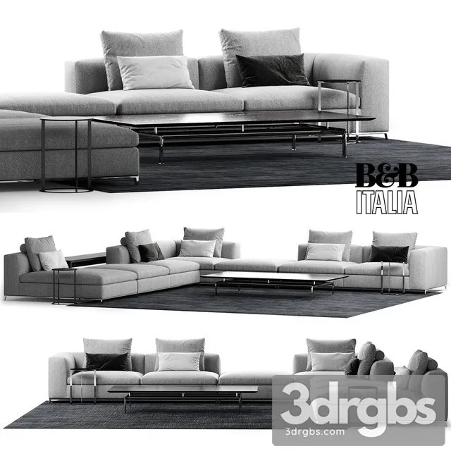 BB Italia Michel Sofa Composition 3D Model Download BB Italia Michel Sofa Composition 3D Model Download