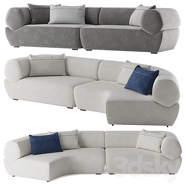 B&B italia Naviglio sofa 3DModel