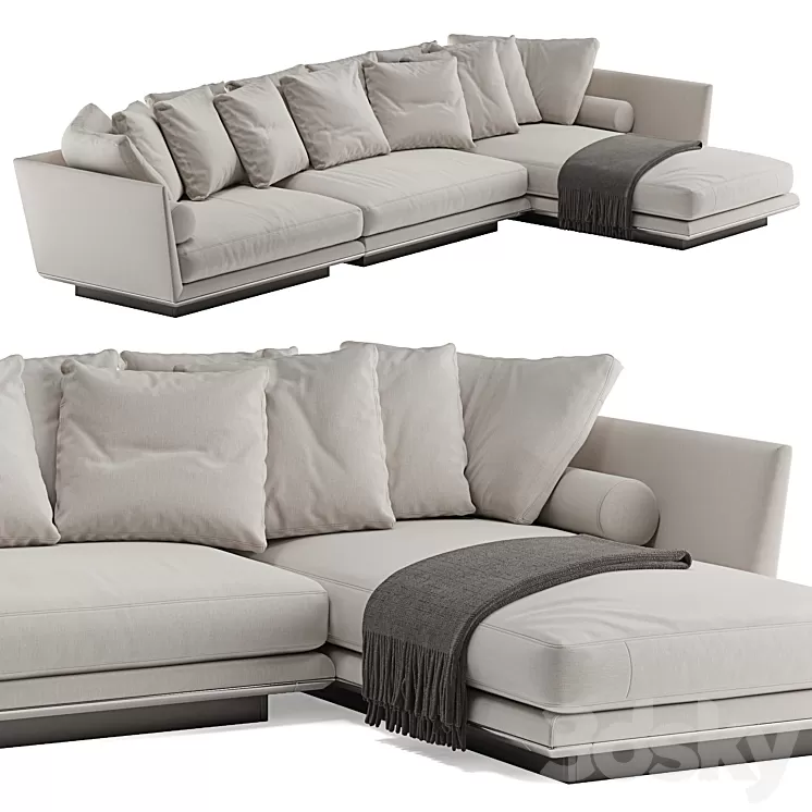 B&B italia Noonu L sofa 3D Model B&B italia Noonu L sofa 3D Model