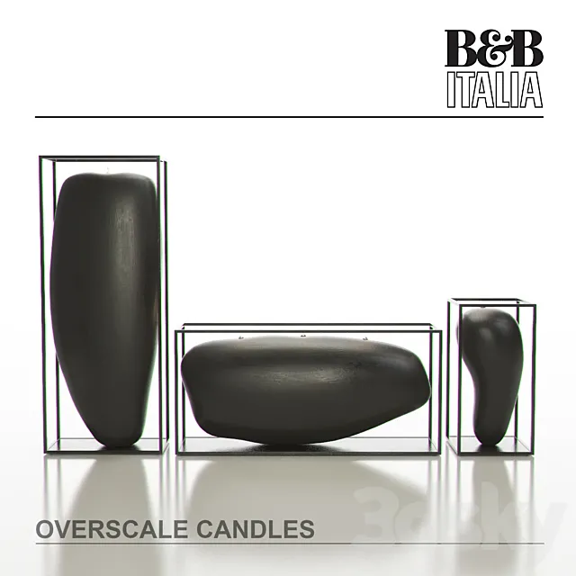 B&B ITALIA OVERSCALE Candles 3DModel B&B ITALIA OVERSCALE Candles 3DModel