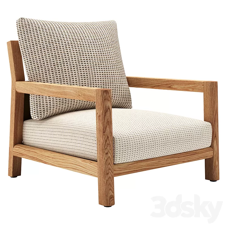 B&B Italia Pablo Outdoor Armchair 3D Model Free Download