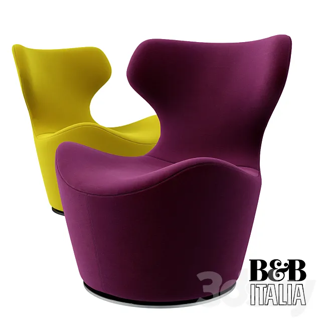 B&B Italia Piccola Papilio chair 3D Model