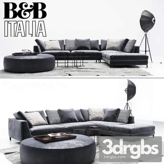 BB Italia Ray Sofa 3D Model Download BB Italia Ray Sofa 3D Model Download