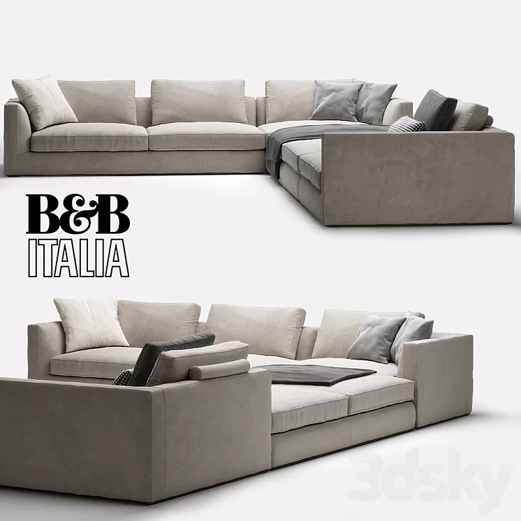 B&B ITALIA RICHARD 3D Model - 3DSKY Decor Helper