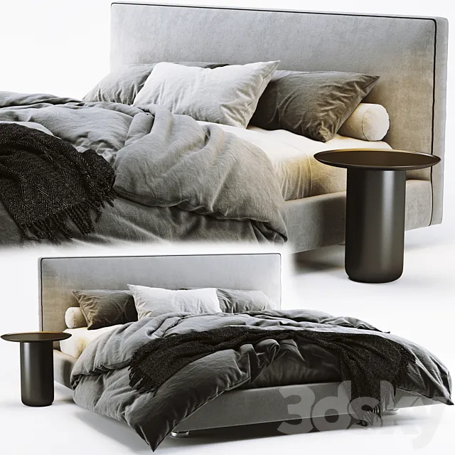 B&B Italia Richard Bed 3D Model B&B Italia Richard Bed 3D Model