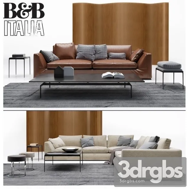 BB Italia Richard Sofa 3D Model Download BB Italia Richard Sofa 3D Model Download