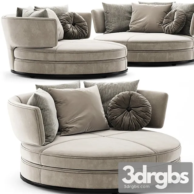 B&b Italia Sofa Amoenus Soft Maxalto By Antonio Citterio 2 3D Model ...