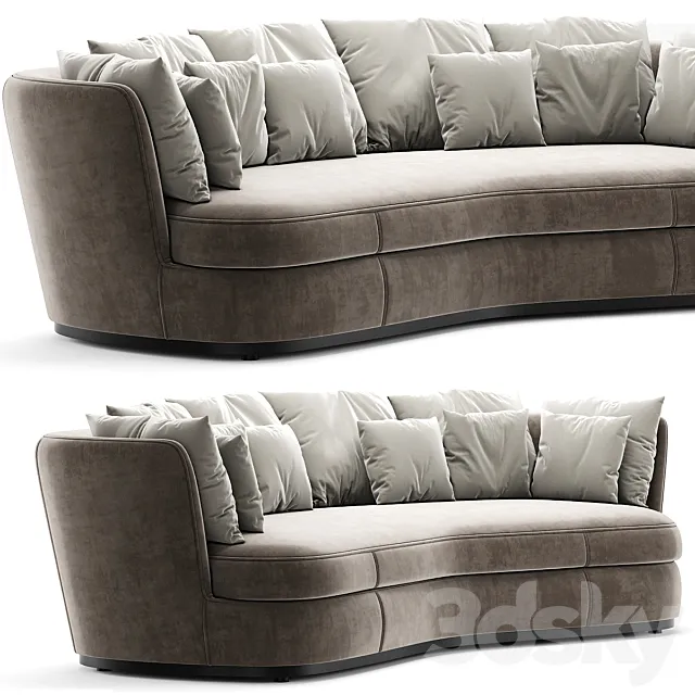 B&B Italia Sofa Apollo -Maxalto – Design by Antonio Citterio 3D Model