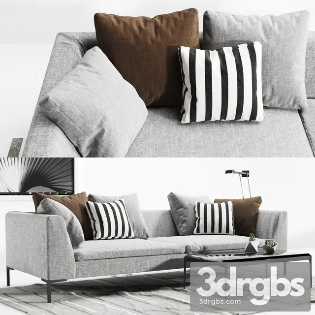 BB Italia Sofa Charales 3D Model Download BB Italia Sofa Charales 3D Model Download