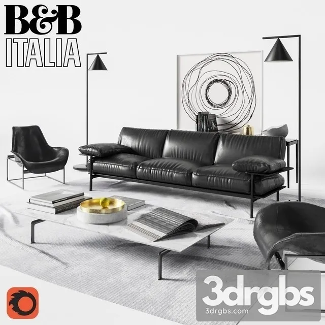 BB Italia Sofa Diesis 3D Model Download BB Italia Sofa Diesis 3D Model Download