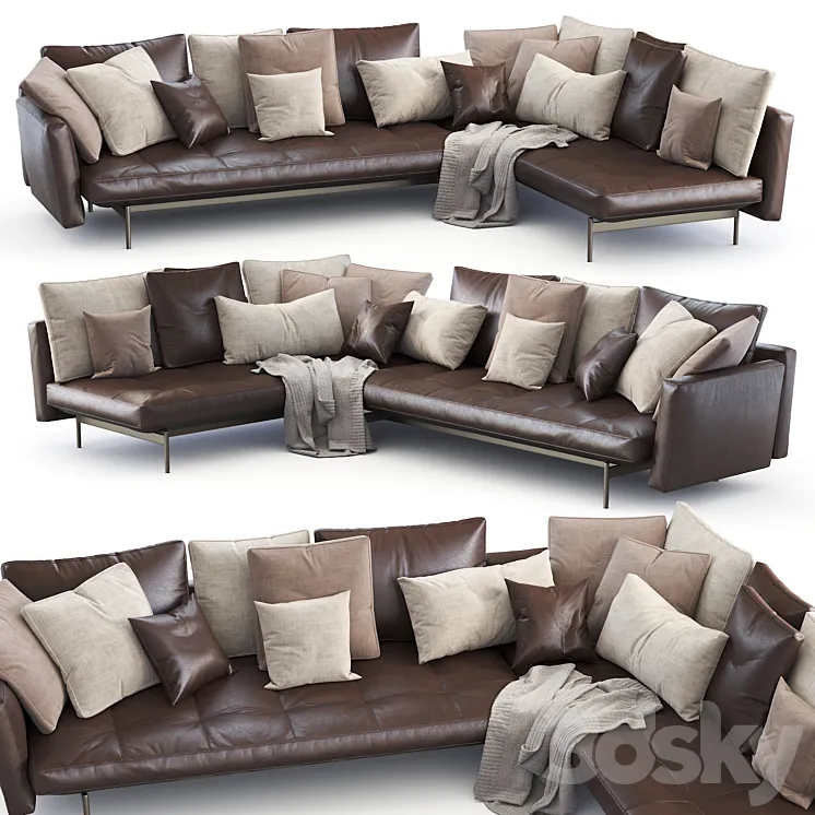 B&B Italia sofa Sake 3D Model Free Download B&B Italia sofa Sake 3D Model Free Download