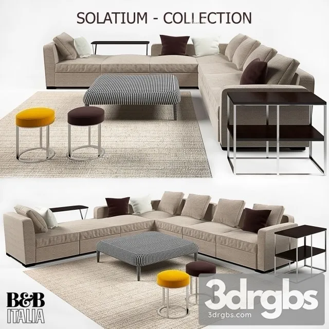 BB Italia Solatium Sofa 3D Model Download BB Italia Solatium Sofa 3D Model Download