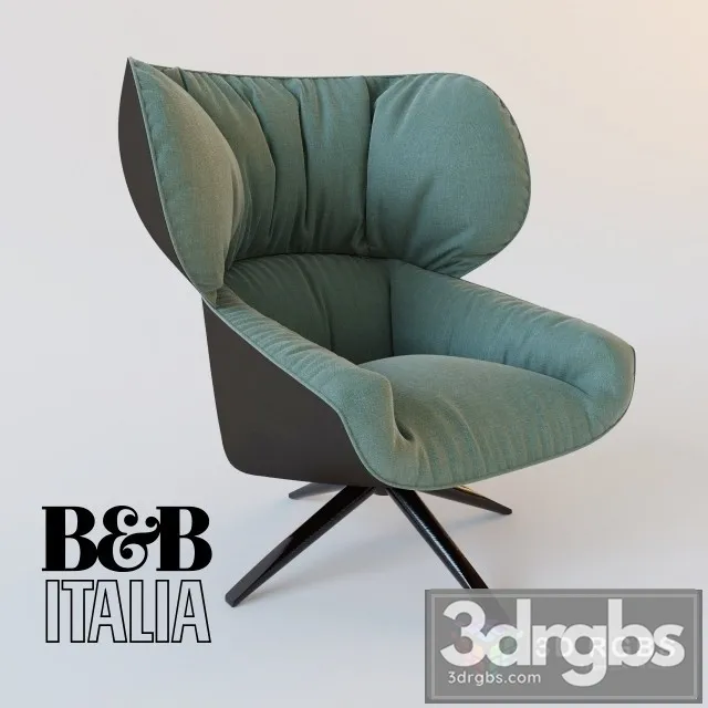 BB Italia Tabano Armchair 3D Model Download BB Italia Tabano Armchair 3D Model Download