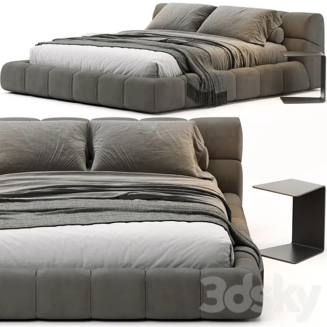 B&B Italia Tufty Bed 3D Model B&B Italia Tufty Bed 3D Model