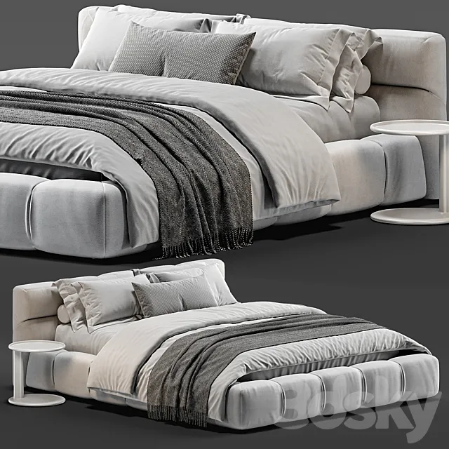 B&B Italia Tufty Bed_vol 02 3DModel B&B Italia Tufty Bed_vol 02 3DModel