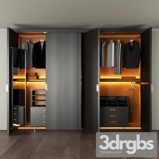 BB Italia Wardrobe 3D Model Download