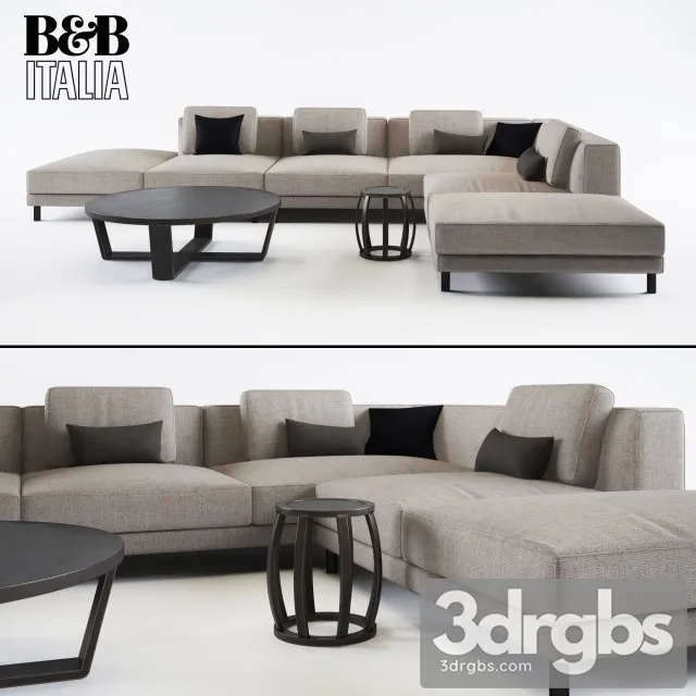 BB italiya Sofa 3D Model Download BB italiya Sofa 3D Model Download
