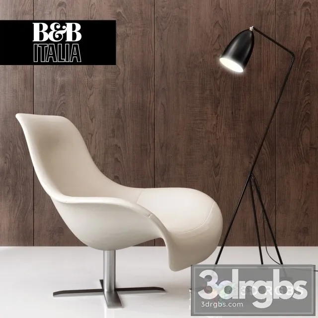 BB Italy Mart Armchair 3D Model Download BB Italy Mart Armchair 3D Model Download
