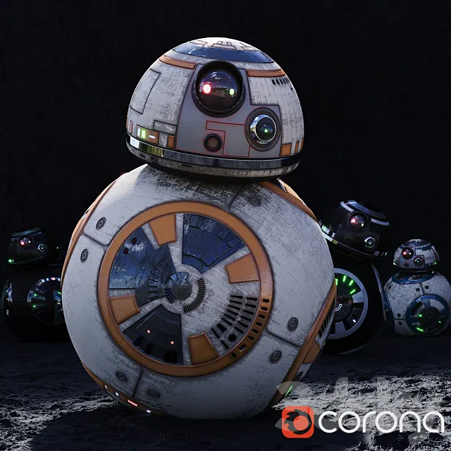BB8_HighPoly (HD) _StarWarsDroid 3D Model BB8_HighPoly (HD) _StarWarsDroid 3D Model