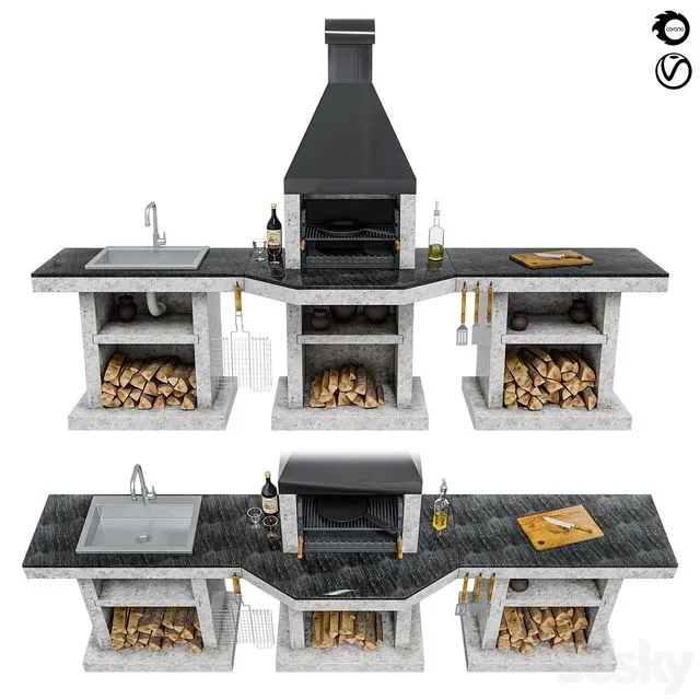 BBQ Stimlex Steel BCPF 3D Model BBQ Stimlex Steel BCPF 3D Model