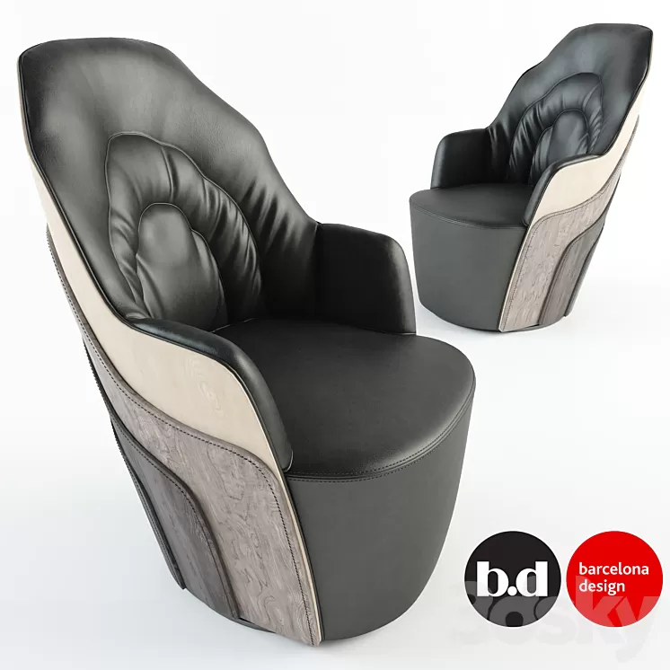 BD Barcelona Design – Couture Armchair 2016 3D Model