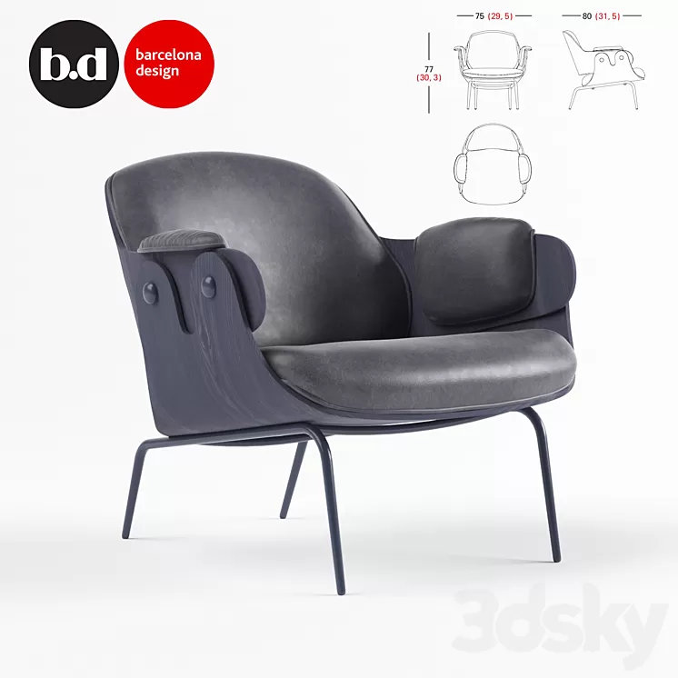 BD Barcelona Design LOW LOUNGER (2014) 3D Model