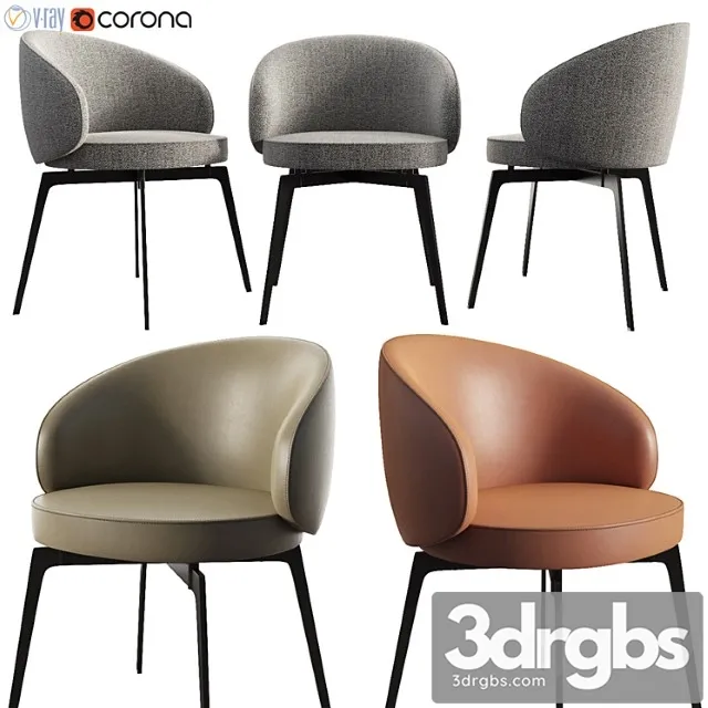 Bea Dinning Chair Lemamobili 1 3D Model Download