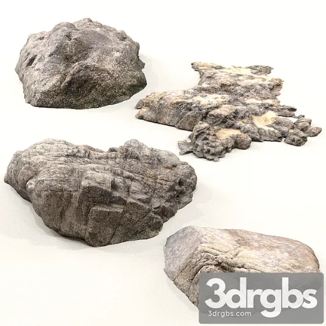 Beach rocks 3D Model Download