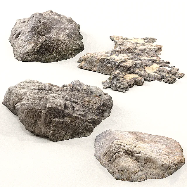 Beach rocks 3D Model Beach rocks 3D Model