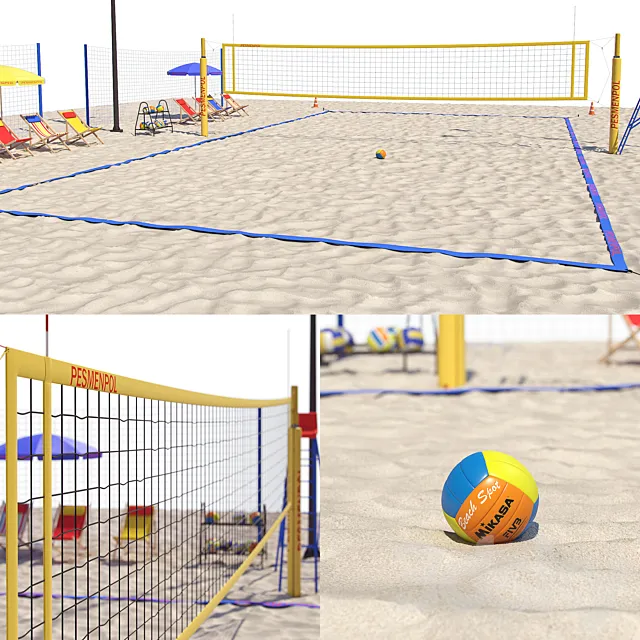 Beach volleyball 3DModel