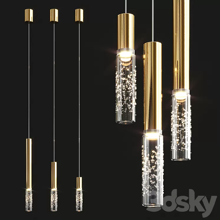 Beam Stick Glass Pendant 3D Model
