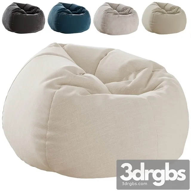 Bean bag chair 3 3D Model Download