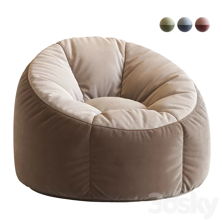 Bean Bag Chair 3D Model Bean Bag Chair 3D Model