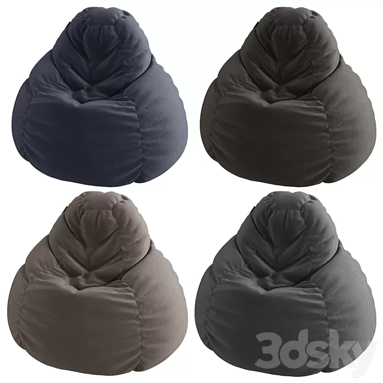 Bean bag chair 3D Model Bean bag chair 3D Model