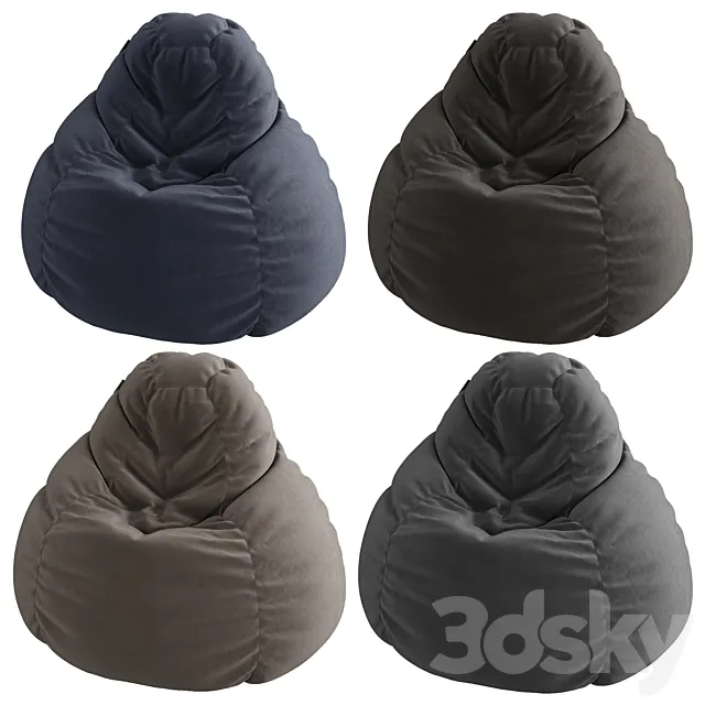 Bean bag chair 3DModel Bean bag chair 3DModel