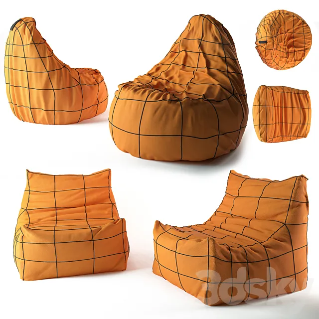 Bean Bag (chair-bag) 3D Model