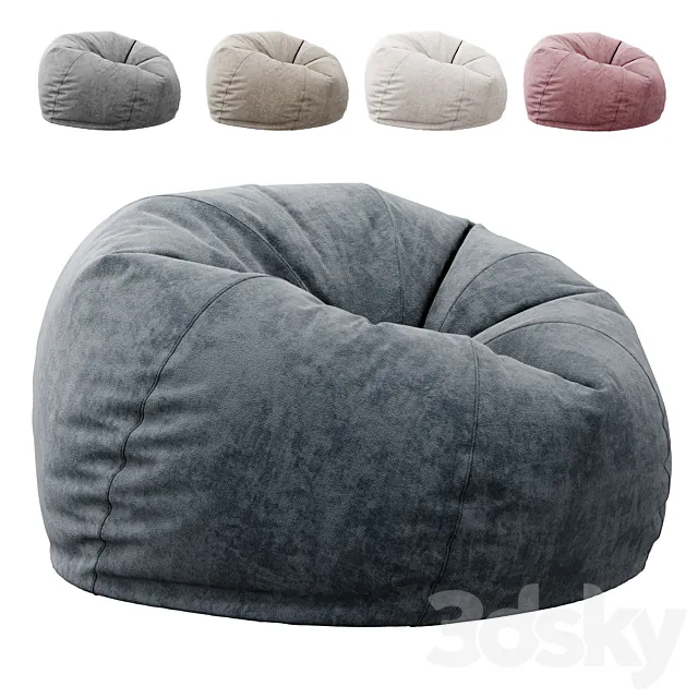 Bean Bag chair by Westelm 3DModel Bean Bag chair by Westelm 3DModel