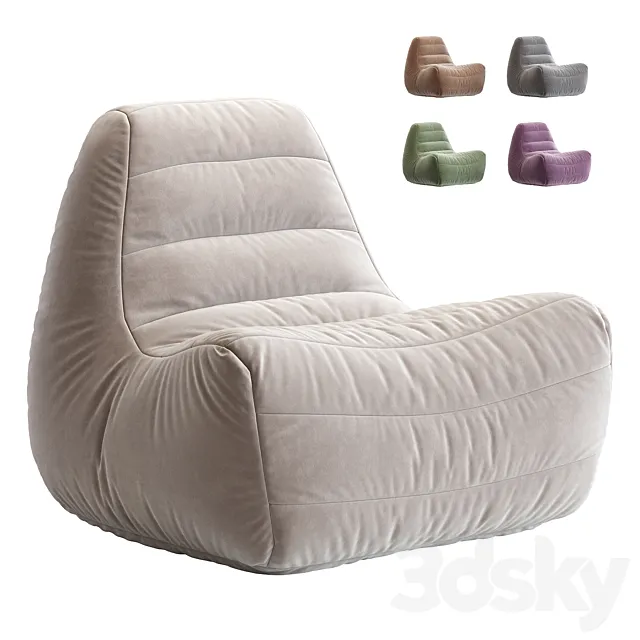 Bean Bag Chair N7 3D Model Bean Bag Chair N7 3D Model