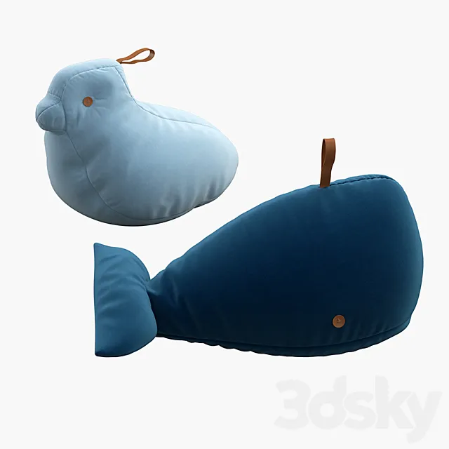 Bean bags for kids 3D Model Bean bags for kids 3D Model