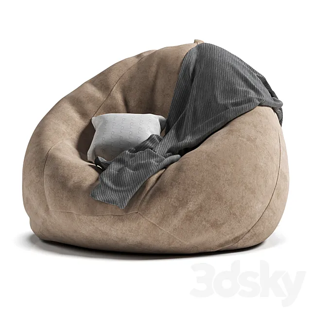 Beanbag Chair 3D Model Beanbag Chair 3D Model