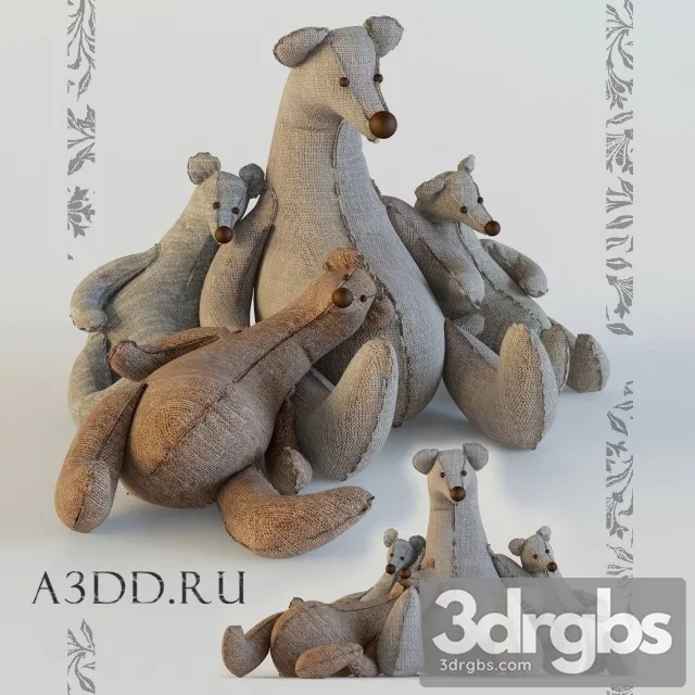 Bear Cotton 3D Model Download