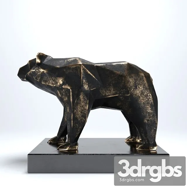 Bear sculpture 3D Model Download