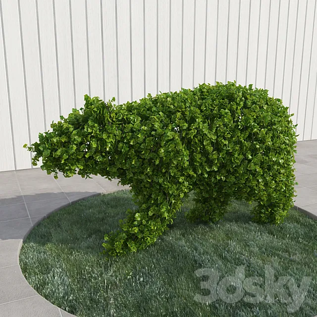 Bear – topiary 3D Model