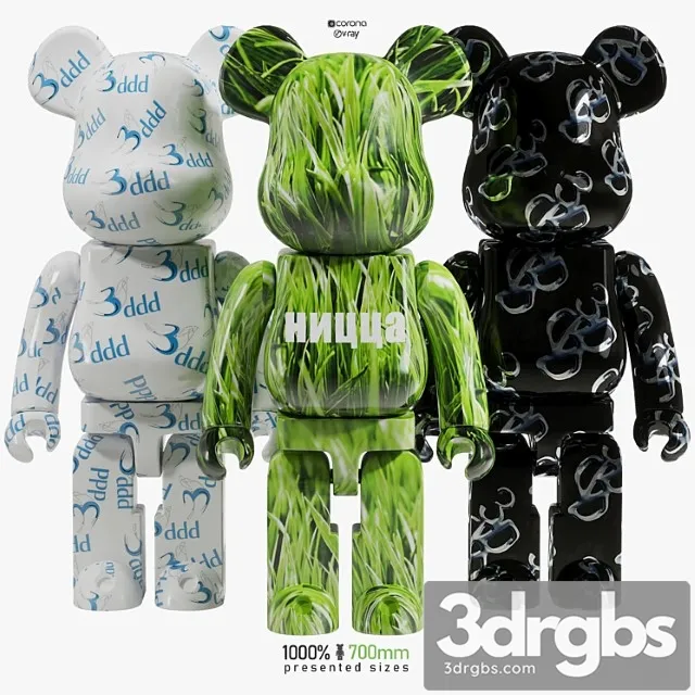 Bearbrick 3ddd 3D Model Download