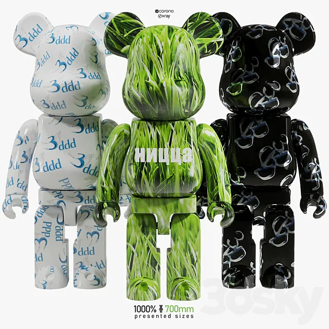 Bearbrick _ 3DDD 3D Model Bearbrick _ 3DDD 3D Model