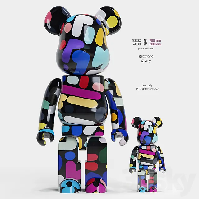 Bearbrick _ Yoon Hyup 3D Model Bearbrick _ Yoon Hyup 3D Model