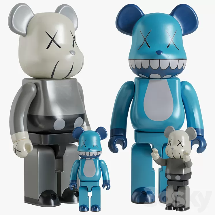 Bearbrick / KAWS 3D Model